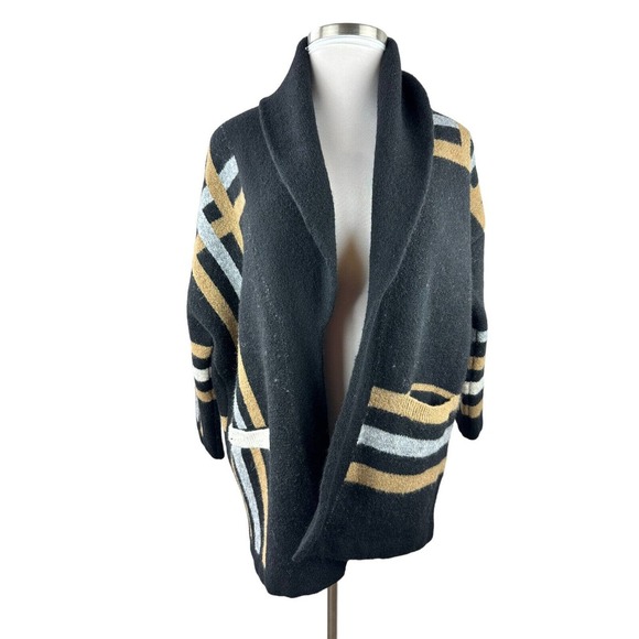 NWT Anthropologie Ferna Plaid Sweater Coat Wool Blend Women's SP Small Petite - Picture 2 of 14